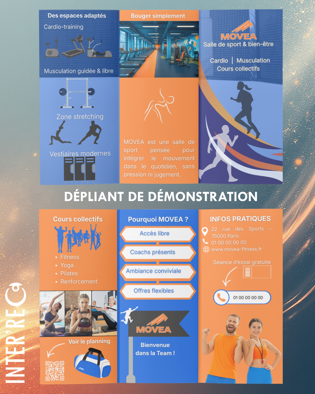 dépliant publicitaire sur mesure